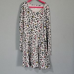 Cat & Jack L Grey Cheetah Print Dress
